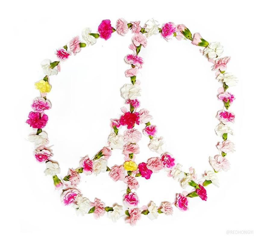 peace Paris Red Hong Yi